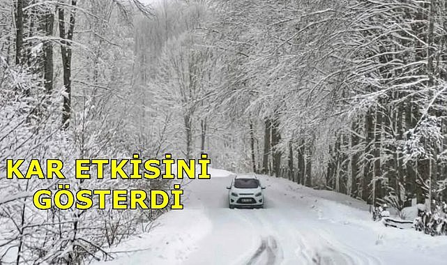 Ordu&#039;da Kar Kalınlığı Yarım Metreyi Aştı