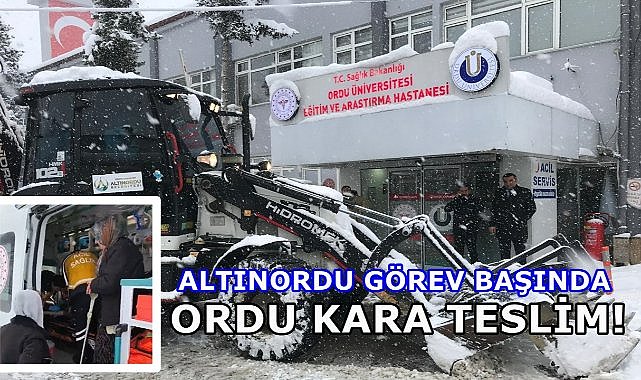 Ordu&#039;da Son Yılların En Zor Kışı; Kar Yağışı Kenti Esir Aldı!