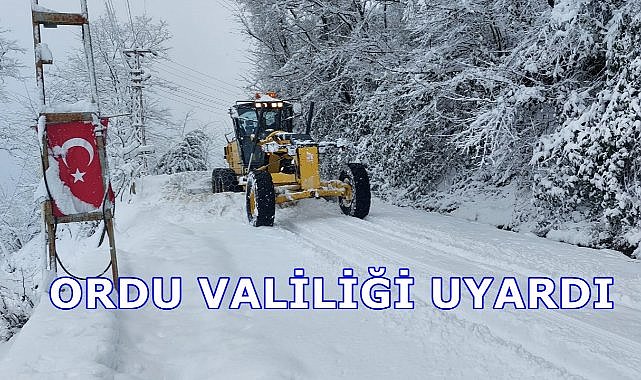 Ordu&#039;da Yoğun Kar Yağışı; Valilik Trafik Güvenliği İçin Uyardı
