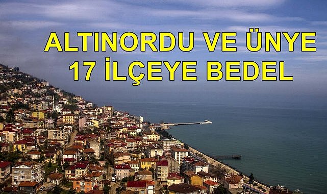 Ordu&#039;nun En Büyüğü Altınordu En Küçüğü Kabadüz Oldu