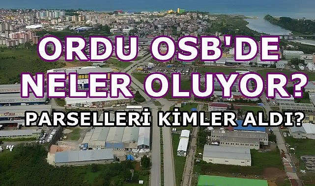 Ordu OSB&#039;de Neler Oluyor; Parselleri Kimler Satın Aldı?