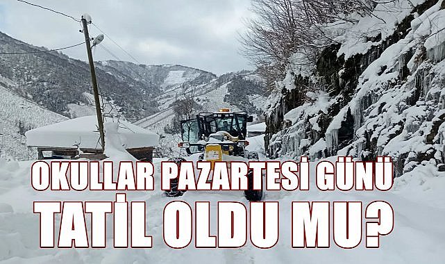 Samsun ve Giresun&#039;da Tatil Oldu; Ordu&#039;da 24 Şubat Pazartesi Günü Okullar Tatil Oldu mu?