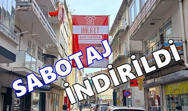 Altınordu Belediyesi&#039;nin Halk Et Tanıtımına Sabotaj; Afiş İndirildi!
