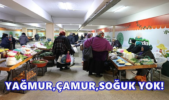 Altınordu&#039;da Bu Pazarda Soğuk, Yağmur, Çamur Yok!