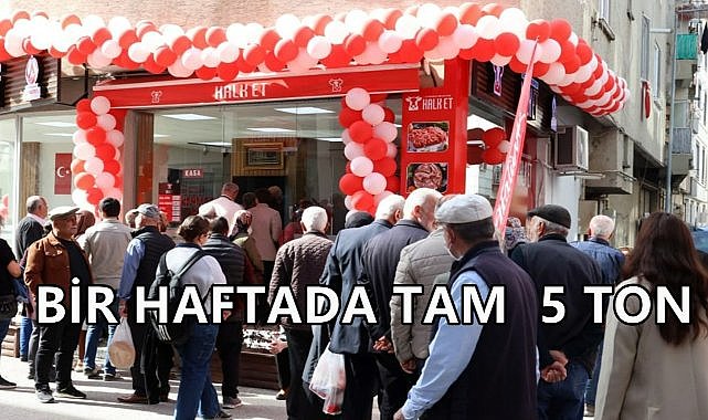 Altınordu&#039;da Halk Et Uygulaması; 1 Haftada 5 Ton Et Satıldı