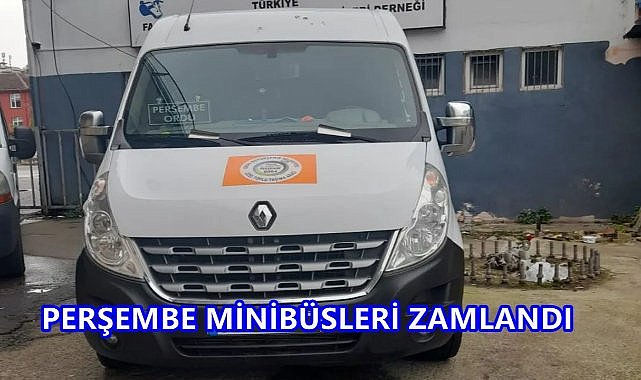 Altınordu-Perşembe Minibüs Ücretlerine Zam Yapıldı