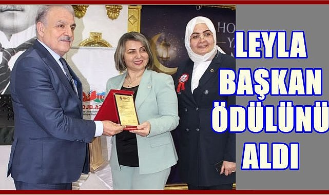 Çamaş Belediye Başkanı Leyla Çıtır Ödülünü Aldı