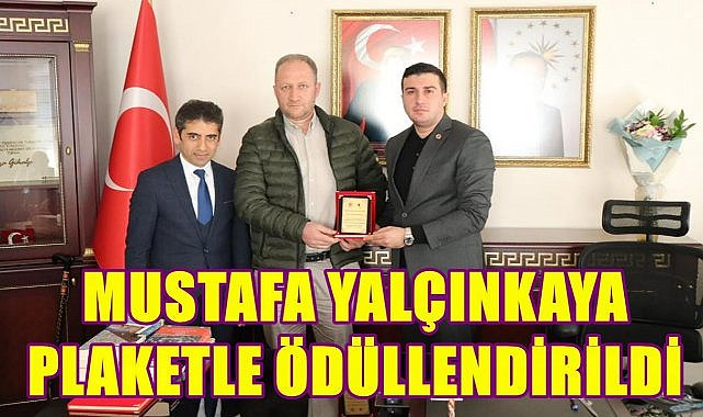Gürgentepe&#039;de En Çok Vergi Verenler Listesine Giren Mustafa Yalçınkaya Plaketle Ödüllendirildi