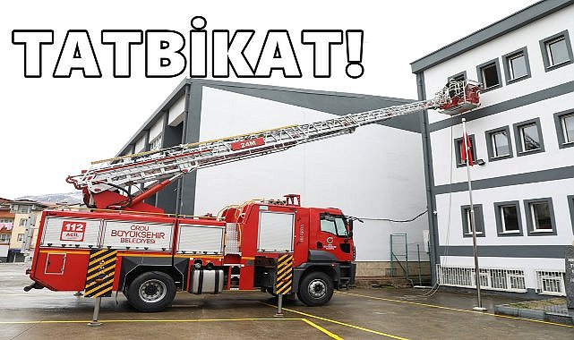 Ordu Büyükşehir İtfaiyesinden Başarılı Tatbikat!