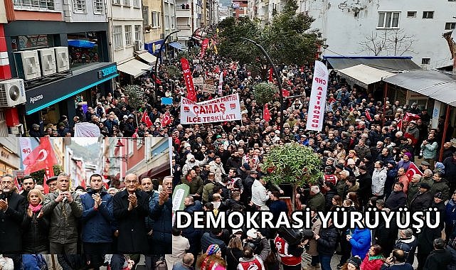 Ordu&#039;da Büyük Demokrasi Yürüyüşü Gerçekleştirildi