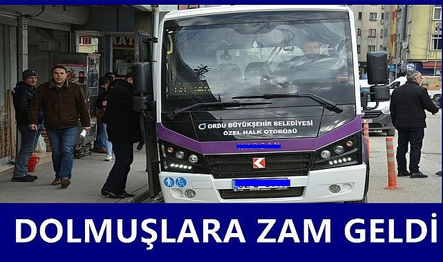 Ordu&#039;da Dolmuş Ücretlerine Zam Geldi; Tam Bilet 26 TL Oldu