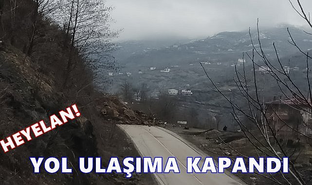 Ordu&#039;da Heyelan! Fatsa- Aybastı Yolu Ulaşıma Kapandı!