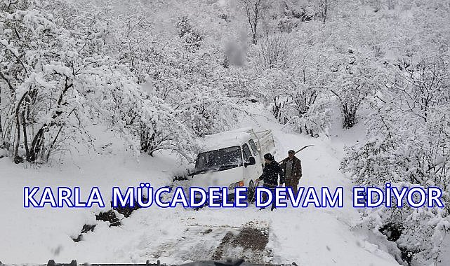 Ordu&#039;da Karla Mücadele Başladı; 253 Km Yol Açıldı