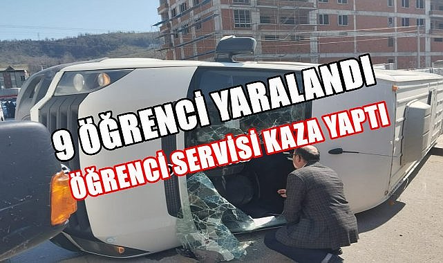 Ordu&#039;da Öğrenci Servisi Kaza Yaptı; 9&#039;u Öğrenci 10 Yaralı Var