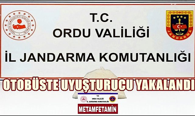 Ordu&#039;da Yolcu Otobüsünde Uyuşturucu Operasyonu!