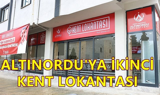 Altınordu&#039;da İkinci Kent Lokantası Açılıyor; 4 Kap Yemek 75 TL