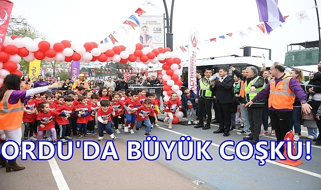 Ordu&#039;da Çocuklar 23 Nisan İçin Koştu; Heyecan Dorukta!