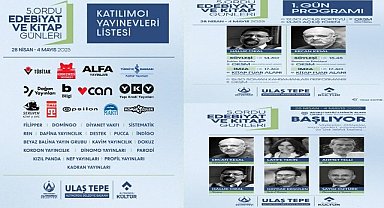 Ordu'da Edebiyat ve Kitap Günleri Başlıyor; İşte Tüm Detaylar
