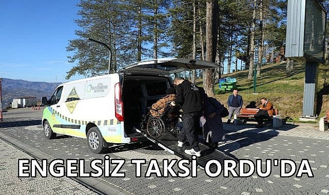 Ordu&#039;da Engelsiz Taksi Dönemi; Randevu Sistemi İle Çalışıyor