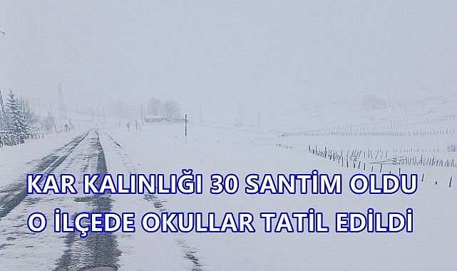 Ordu&#039;ya Nisan Ayında 30 Santim Kar Yağdı; Okullar Tatil Oldu