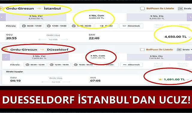 Pegasus Ordu Giresun&#039;dan Duesseldorf Seferlerine Başlıyor; İlk Uçuşun Bilet Fiyatı Şaşırttı!