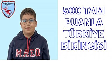 500 Tam Puanla Büyük Başarı; Ordulu Egehan Ada Türkiye 1. Oldu