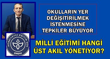 Altınordu'da İki Okulun Yer Değiştirilmek İstenmesi Kriz Yarattı; Bunu Hangi Üst Akıl İstiyor!
