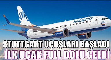 İlk Uçakta 189 Yolcu Geldi; Ordu Giresun Stuttgart Seferleri Başladı