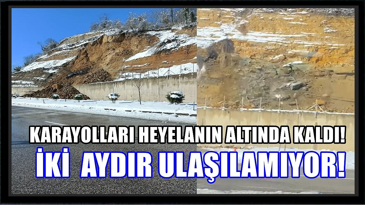 Karayolları Ordu'da Heyelanın Altında Kaldı; İki aydır Ulaşılamıyor!