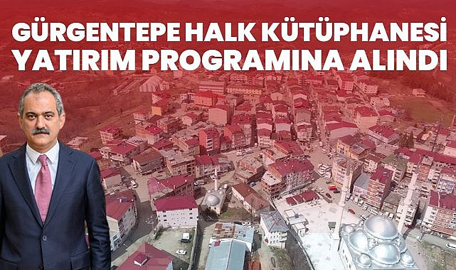 Mahmut Özer&#039;in Gürgentepe&#039;ye Kütüphane Sözü Gerçek Oluyor