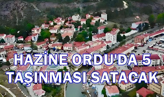 Ordu&#039;da Hazineye Ait 5 Taşınmaz Satışa Çıktı