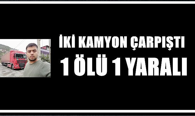 Ordu'da İki Kamyon Kafa Kafaya Çarpıştı