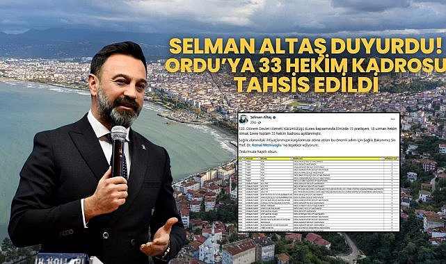 Ordu&#039;da Sağlık Hizmetlerine Takviye; Yeni Atanan 33 Doktor Göreve Başlıyor