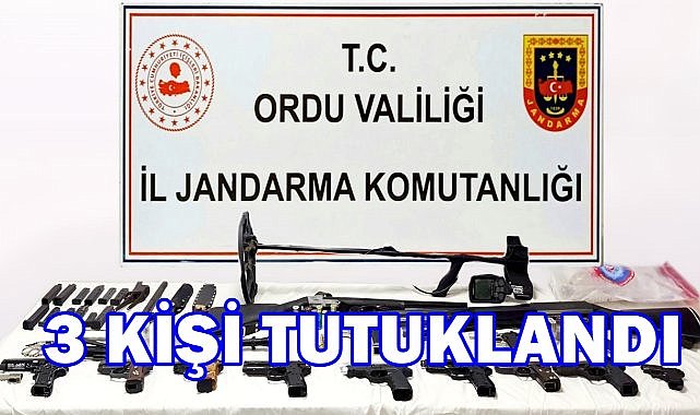 Ordu&#039;da Silah Atölyesine Operasyon; 3 Kişi Gözaltında