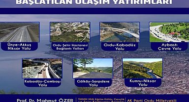 Ordu'da Ulaşım Hamlesi; Dev Yatırımlar Hayata Geçiriliyor