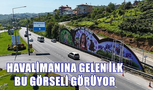Ordu Giresun Havalimanı Kavşağında Renkli Sanat Projesi Hayatı Geçirildi