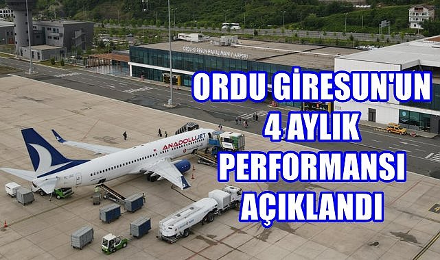 Ordu Giresun Havalimanı'nı Nisan Ayında 82 Bin Yolcu Kullandı; 521 Uçak İniş Kalkış Yaptı