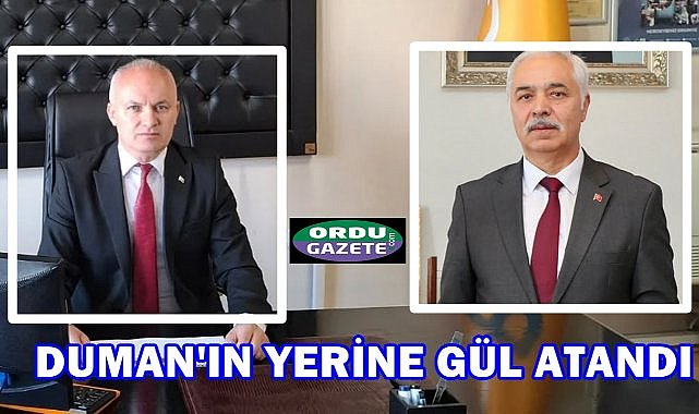 Ordu PTT Başmüdürlüğünde Görev Değişimi; Şinasi Duman'ın Yerine Ümit Gül Geldi