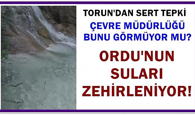 Trabzon ve Artvin&#039;den Getiriliyor; Ordu&#039;nun Suları Zehirleniyor!