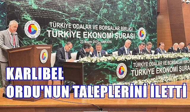 Türkiye Ekonomi Şurası'na Ordu'nun Talepleri Damga Vurdu; Başkan Karlıbel İstekleri Gündeme Taşıdı