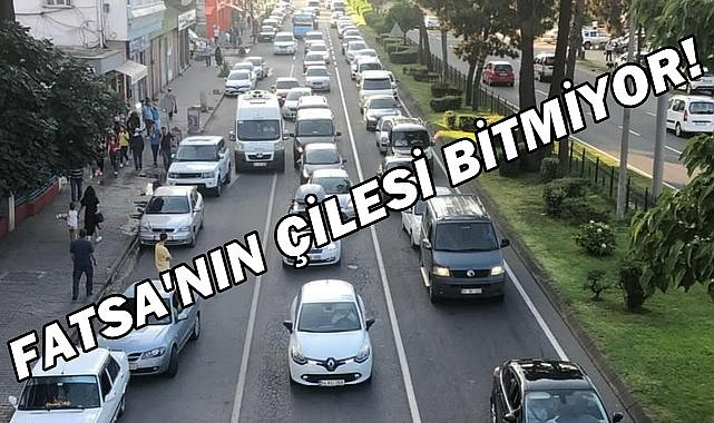 Fatsa’da Trafik Çilesi Bitmiyor! Vatandaşlar Çevre Yolu İstiyor