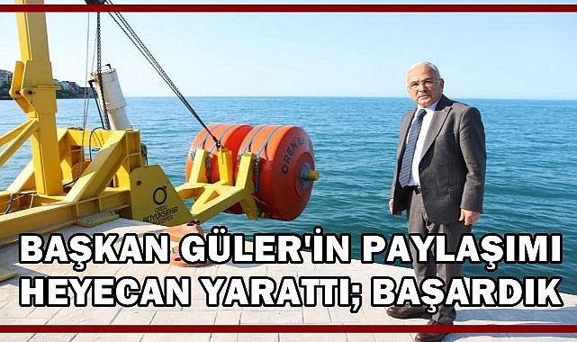 Ordu, Deniz Dalgalarından Elektrik Üreten İlk Şehir Oluyor