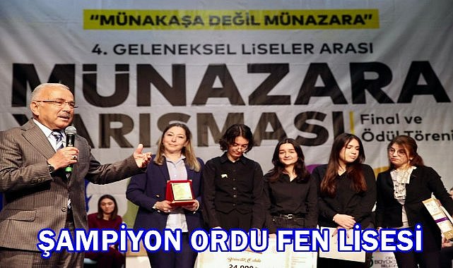 Ordu Fen Lisesi 130 Okulu Geride Bıraktı: Münazara Yarışmasında Şampiyon Oldu