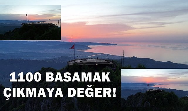Ordu'nun Gözdesi Yoroz; Muhteşem Manzarayı Görebilmek içim 1100 Basamak Tırmanıyorlar