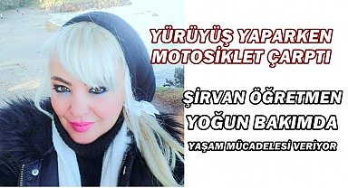 Sahilde Yürüyüş Yapan Şirvan Öğretmene Motosiklet Çarptı; Yoğun Bakımda Yaşam Mücadelesi Veriyor