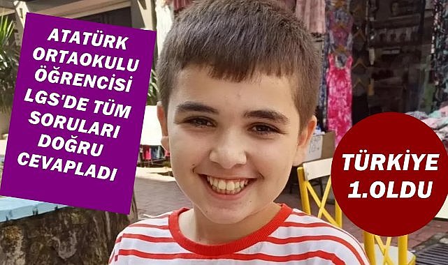 Timur Efe Balcı LGS’de Tüm Soruları Doğru cevapladı