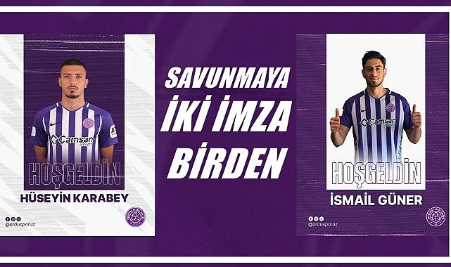 52 Orduspor Defansa Duvar Örüyor: Hüseyin Karabey ve İsmail Güner’i Kadrosuna Kattı