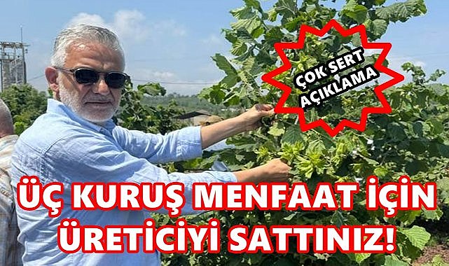Fındık Rekoltesi Krizi! &quot;Üç Kuruşluk Menfaat İçin Üreticiyi Sattınız!&quot; 