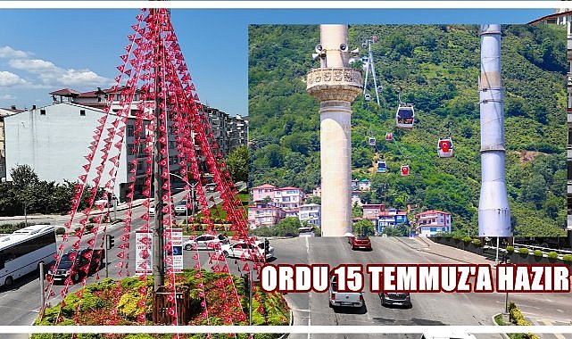 Ordu 15 Temmuz’da Kırmızı Beyaza Büründü