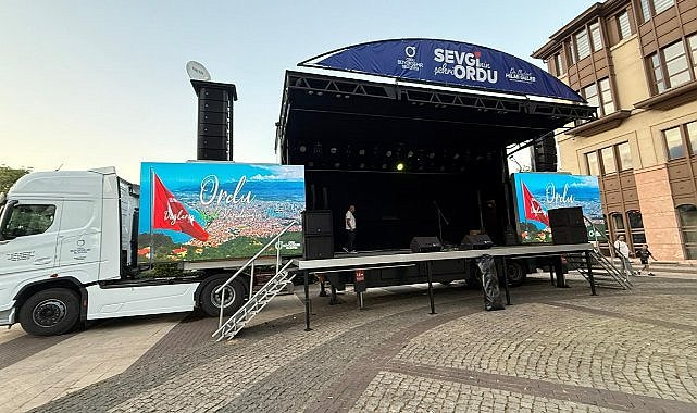 Ordu Büyükşehir Belediyesi ‘Sevgi Tırı’ ile İlçe Turlarına Başlıyor